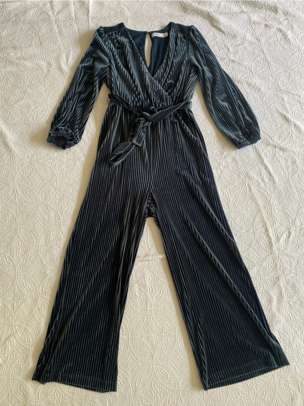 ALI & JAY Black Velvet Jumpsuit